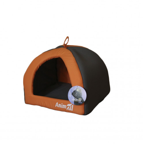 Домик AnimAll Wendy S для собак, оранжевый, 38×38×29 см