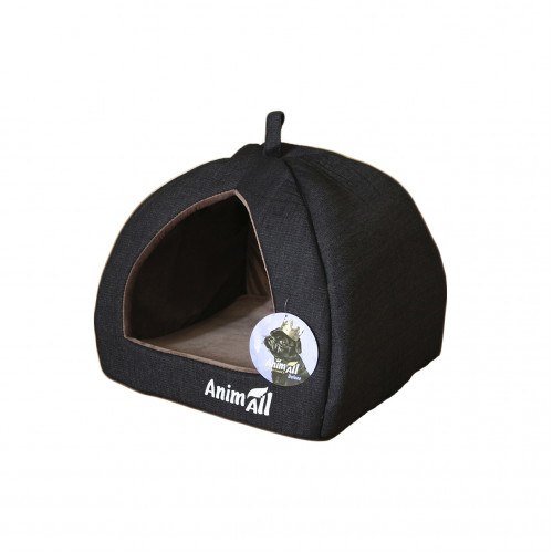 Будиночок AnimAll Piter S для собак, сірий, 38×38×29 см