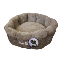 Лежак AnimAll Mary M для собак, светло-серый, 60×60×17 см Лежак AnimAll Mary M для собак, светло-серый, 60×60×17 см