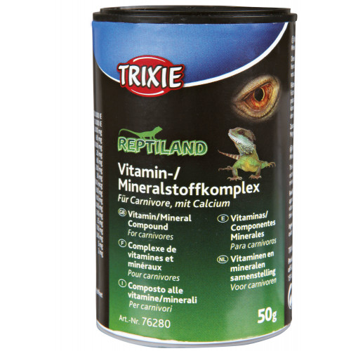 Витаминно-минеральная смесь с кальцием для рептилий Trixie, 50 гр