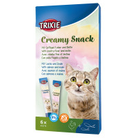 Рідкі ласощі Trixie Creamy Snacks для котів, 6×15 г Рідкі ласощі Trixie Creamy Snacks для котів, 6×15 г