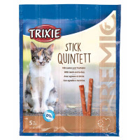 Лакомство Trixie Quadro-Sticks палочки с ягнёнком и птицей, для кошек, 5 шт, 25 г Лакомство Trixie Quadro-Sticks палочки с ягнёнком и птицей, для кошек, 5 шт, 25 г