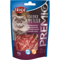 Лакомство Trixie Premio Fish Duck Appetizer кусочки с уткой и рыбой, для кошек, 50 г Лакомство Trixie Premio Fish Duck Appetizer кусочки с уткой и рыбой, для кошек, 50 г