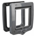 Дверцята Trixie 4-Way Flap Door для котів, пластик, безшумні, сірий, 20×22 см
