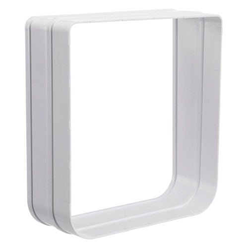 Тунель Trixie для дверцят 4-Way Flap Door, пластик, білий, 27 мм, 15.9×16.8 см