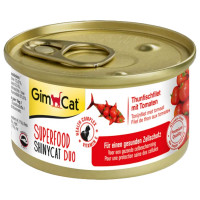 Вологий корм GimCat Shiny Cat Superfood для котів, з тунцем і помідором, 70 г Вологий корм GimCat Shiny Cat Superfood для котів, з тунцем і помідором, 70 г