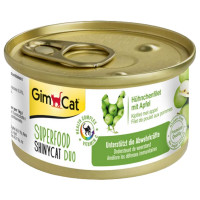 Вологий корм GimCat Shiny Cat Superfood для котів, з куркою і яблуком, 70 г Вологий корм GimCat Shiny Cat Superfood для котів, з куркою і яблуком, 70 г
