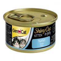 Вологий корм GimCat Shiny Kitten для кошенят, з тунцем, 70 г Вологий корм GimCat Shiny Kitten для кошенят, з тунцем, 70 г