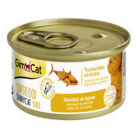 Влажный корм GimCat Shiny Cat Superfood для кошек, с тунцом и тыквой 70 г Влажный корм GimCat Shiny Cat Superfood для кошек, с тунцом и тыквой 70 г