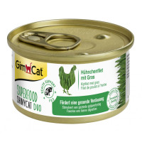 Влажный корм GimCat Shiny Cat Superfood для кошек, с курицей и травой, 70 г Влажный корм GimCat Shiny Cat Superfood для кошек, с курицей и травой, 70 г