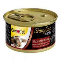 Влажный корм GimCat Shiny Cat для кошек, с креветками, курицей и солодом, 70 г Влажный корм GimCat Shiny Cat для кошек, с креветками, курицей и солодом, 70 г