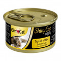 Влажный корм GimCat Shiny Cat для кошек, с тунцом и сыром, 70 г
