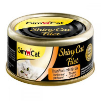 Вологий корм GimCat Shiny Cat для котів, з тунцем і гарбузом, 70 г Вологий корм GimCat Shiny Cat для котів, з тунцем і гарбузом, 70 г