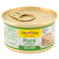 Влажный корм GimDog LD Pure Delight для карликовых и малых пород собак, с курицей и ягненком, 85 г Влажный корм GimDog LD Pure Delight для карликовых и малых пород собак, с курицей и ягненком, 85 г