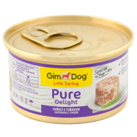 Вологий корм GimDog LD Pure Delight для карликових і малих порід собак, з куркою і тунцем, 85 г Вологий корм GimDog LD Pure Delight для карликових і малих порід собак, з куркою і тунцем, 85 г