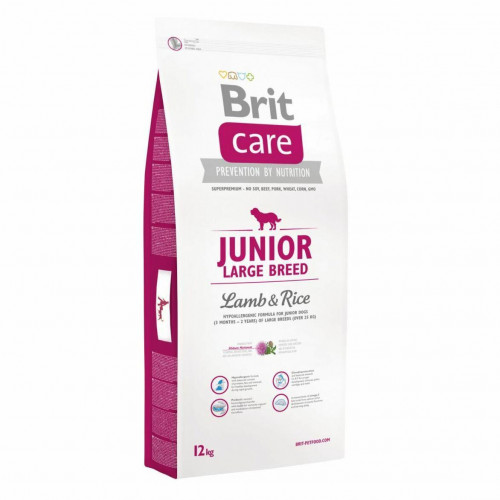 Сухий корм Brit Care Junior Large Breed Lamb & Rice, для цуценят гігантських порід, 12 кг