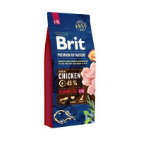 Сухий корм Brit Premium Dog Senior L + XL, для собак, 15 кг Сухий корм Brit Premium Dog Senior L + XL, для собак, 15 кг