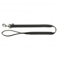 Повідець Trixie Softline Elegance Lead для собак, розмір L-XL, 1 м/25 мм, чорний/графіт Повідець Trixie Softline Elegance Lead для собак, розмір L-XL, 1 м/25 мм, чорний/графіт