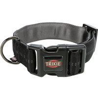 Ошейник Trixie Softline Elegance, широкий S-M для собак, 32-45 см, 38 мм, черный/графит Ошейник Trixie Softline Elegance, широкий S-M для собак, 32-45 см, 38 мм, черный/графит