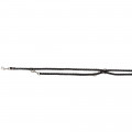 Поводок-перестёжка Trixie Cavo Adjustable Lead для собак, плетёный, круглый, размер L-XL, 2 м/18 мм, чёрный/графит