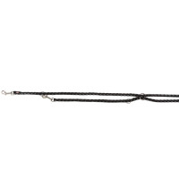 Поводок-перестёжка Trixie Cavo Adjustable Lead для собак, плетёный, круглый, размер L-XL, 2 м/18 мм, чёрный/графит Поводок-перестёжка Trixie Cavo Adjustable Lead для собак, плетёный, круглый, размер L-XL, 2 м/18 мм, чёрный/графит