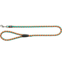 Повідець Trixie Cavo Lead для собак, плетений, круглий, розмір L-XL, 1 м/18 мм, папайя/океан Повідець Trixie Cavo Lead для собак, плетений, круглий, розмір L-XL, 1 м/18 мм, папайя/океан