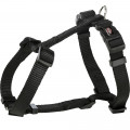 Шлея Trixie Premium H-Harness для собак, 30-44 см, 10 мм, розмір XS-S, чорний