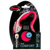 Повідець-рулетка Flexi New Comfort XS для собак до 8 кг, 3 м, трос, червоний Повідець-рулетка Flexi New Comfort XS для собак до 8 кг, 3 м, трос, червоний