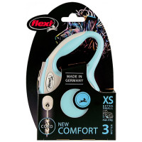 Повідець-рулетка Flexi New Comfort XS для собак до 8 кг, 3 м, трос, блакитний Повідець-рулетка Flexi New Comfort XS для собак до 8 кг, 3 м, трос, блакитний