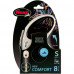 Повідець-рулетка Flexi New Comfort S для собак до 12 кг, 8 м, трос, чорний