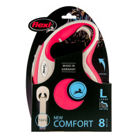 Поводок-рулетка Flexi New Comfort L для собак до 50 кг, 8 м, лента, красный Поводок-рулетка Flexi New Comfort L для собак до 50 кг, 8 м, лента, красный