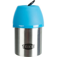 Пляшка дорожня + миска Trixie, для собак, сталь / пластик, 300 мл Пляшка дорожня + миска Trixie, для собак, сталь / пластик, 300 мл
