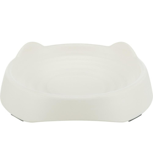 Миска в формі котячої голови Trixie, для кішок, меламін, 0.25 л, 17 см, білий