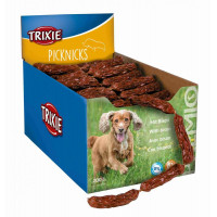 Ласощі Trixie Picknicks, сосиски з м'ясом бізона, для собак, 8 см, 8 г, 200 шт Ласощі Trixie Picknicks, сосиски з м'ясом бізона, для собак, 8 см, 8 г, 200 шт