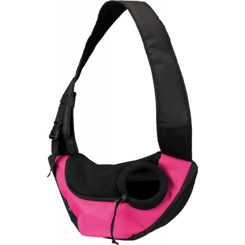 Слинг-переноска Trixie Sling для собак, розово-чёрный, 50×25×18 см