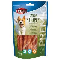 Лакомство Trixie Omega Stripes для собак, курица, 100 г Лакомство Trixie Omega Stripes для собак, курица, 100 г