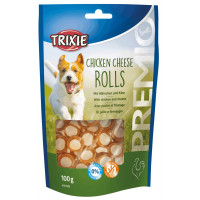 Ласощі Trixie Chicken Cheese Rolls для собак, курка з сиром, 100 г Ласощі Trixie Chicken Cheese Rolls для собак, курка з сиром, 100 г