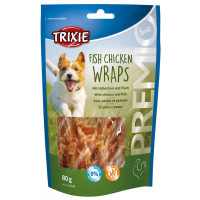 Ласощі Trixie Fish Chicken Wraps для собак, курка з рибою, 80 г Ласощі Trixie Fish Chicken Wraps для собак, курка з рибою, 80 г