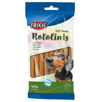 Крученые палочки Trixie Rotolinis для собак, птица, 12 см, 120 г, 12 шт Крученые палочки Trixie Rotolinis для собак, птица, 12 см, 120 г, 12 шт