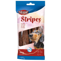Лакомство Trixie Stripes для собак, говядина, 100 г, 10 шт Лакомство Trixie Stripes для собак, говядина, 100 г, 10 шт