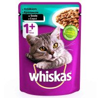 Влажный корм Whiskas для котов, с кроликом в соусе, 100 г Влажный корм Whiskas для котов, с кроликом в соусе, 100 г