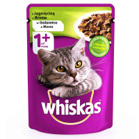 Вологий корм Whiskas для котів, з ягням в желе, 100 г Вологий корм Whiskas для котів, з ягням в желе, 100 г