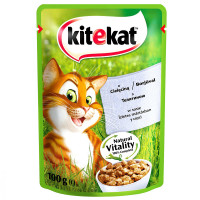 Влажный корм Kitekat для кошек, с телятиной в соусе, 100 г Влажный корм Kitekat для кошек, с телятиной в соусе, 100 г