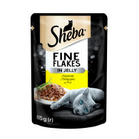 Влажный корм Sheba Fine Flakes для кошек, с курицей в желе, 85 г Влажный корм Sheba Fine Flakes для кошек, с курицей в желе, 85 г
