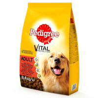 Сухой корм Pedigree для взрослых собак, с говядиной и птицей, 8.4 кг Сухой корм Pedigree для взрослых собак, с говядиной и птицей, 8.4 кг