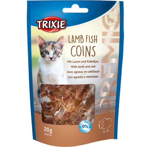 Ласощі, Trixie PREMIO, для кішок, ягня / тріска, 20 г
