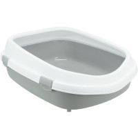 Туалет з рамкою Trixie Primo XXL, для кішок, 56 × 25 × 71 см, сірий / білий Туалет з рамкою Trixie Primo XXL, для кішок, 56 × 25 × 71 см, сірий / білий