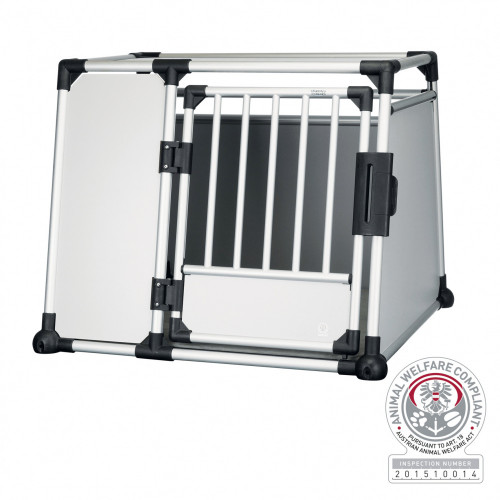 Транспортировочный бокс Trixie L-XL для собак, серебро, 94×75×88 см