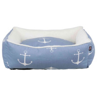 Лежак Trixie Anchor для собак, сине-белый, 80×65 см Лежак Trixie Anchor для собак, сине-белый, 80×65 см