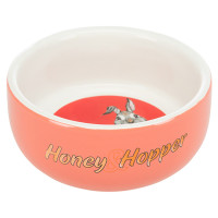 Миска Trixie Honey & Hopper для грызунов, керамическая, 11 см, 250 мл Миска Trixie Honey & Hopper для грызунов, керамическая, 11 см, 250 мл